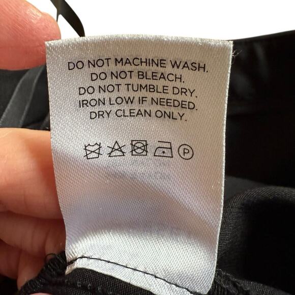 The Reset R Label Ponte Dress Pants Mid-Rise Tapered Leg Black Womens L Classic - Picture 7 of 10